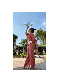 Bộ Đi Lễ Chùa - Đồ Lam Nữ Đi Chùa Đẹp Cao Cấp Trang Nhã Vải Lụa Tay Xòe 2021 Dành Cho Phật Tử Mới - AL003