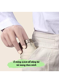 Dù Mini Gấp Gọn  UPF50+ 2 Lớp Chống UV Tia Cực Tím ( Ô Che Mưa Nắng Bỏ Túi Văn Phòng Kích Thước Siêu Nhỏ 18cm ) - Hàng Chính Hãng MINIIN