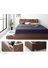 [Kèm Ảnh Thực Tế - Miễn phí vận chuyển & Lắp đặt] GIƯỜNG NGỦ GỖ CÔNG NGHIỆP CAO CẤP OHAHA-002