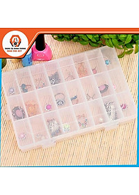 Hộp nhựa 8/10/15/24/36 ngăn đựng linh kiện điện tử, ốc vít, phụ kiện trang sức, mô hình đa năng