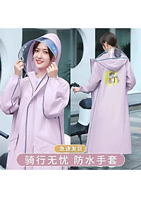  Áo Mưa Thời Trang Gấu Nice - Áo Mưa 1 Người Đi Xe Máy Đi Xe Đạp