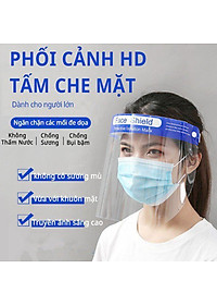 [An Toàn] Mắt Kính Kiểu Mặt Nạ Phủ Hết Mặt Chống Bụi Khuẩn KhoNCC - Hàng Chính Hãng - KPD-FACESHIELD (Trắng Trong)