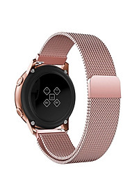 Dây Đồng Hồ 20mm Thép Lưới Nam Châm Cho Đồng Hồ Samsung Galaxy Watch Active 2, Active, Galaxy Watch 42mm