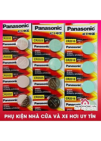 Pin Lithium Panasonic 3V Xịn CR2032 - CR2025 - CR2016 - CR1632 - CR1620 - CR1616 CR1220 - CR2450 Thay pin chìa khóa ôtô