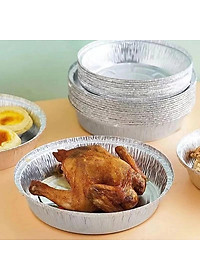 Bát Bạc Lót Nồi Chiên Không Dầu Cỡ 22cm Dày Cứng Tái Sử Dụng Nướng Nồi Chiên Không Dầu Đồ Nhà Bếp