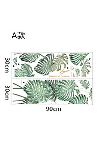 Sticker Giấy Dán Tường Decal Dán tường Mẫu Hoa Lá Cực Xinh ZH031