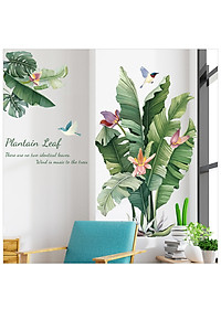 Sticker Giấy Dán Tường Decal Dán tường Mẫu Hoa Lá Cực Xinh ZH019