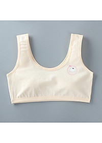 Bộ 5 áo lá học sinh nữ không đệm mút mặc lót cho bé mới lớn tập mặc cùng áo đồng phục trắng học sinh cấp 1, cấp 2