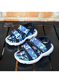 Dép quai hậu xăng đan cao cấp cho bé trai 2, 3, 4, 5, 6 tuổi quai dán thời trang siêu nhẹ chống trơn trượt phù hợp cho trẻ em đi học đi biển phong cách Hàn Quốc ST77