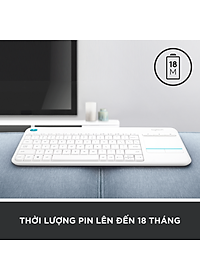Bàn Phím Không Dây Logitech K400 PLUS - Hàng Chính Hãng