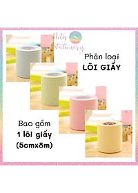 Cuộn giấy ghi chú dài 8m, giấy note có keo dán, kèm dụng cụ cắt tiện lợi, có thể refill giấy