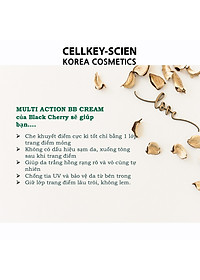 Combo Kem Nền Kem Chống Nắng Che Khuyết Điểm Kiềm Dầu Dưỡng Trắng Chống Nhăn Cho Da Nhạy Cảm Cellkey-Scien BB Sun Cream (80ml)