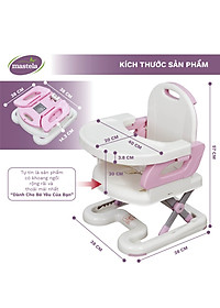 Ghế Ăn Dặm, Ghế Ngồi Ăn Em Bé Nâng Hạ Độ Cao Có Đế Chắc Chắn Mastela 0711