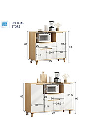 Tủ Bếp Gỗ Đa Năng, Hiện Đại Thương Hiệu SIB Decor KG22