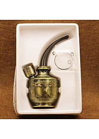 Tẩu Lọc Thuốc Lọc Khói Cực Kì Tốt- tẩu hút điêu khắc màu đồng cao cấp sang trọng, quà tặng đẳng cấp