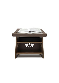 Kệ để kinh phật hoa sen bằng gỗ MDF phủ Melamine 2 mặt/ Bàn tụng kinh/ bàn đọc sách