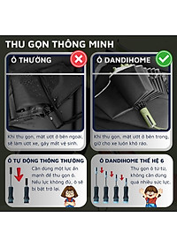 Ô (dù) tự động DandiHome thế hệ mới 2023 cao cấp để đi nắng, che mưa