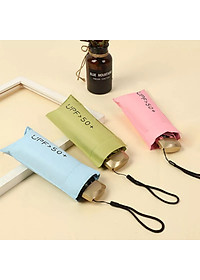 Dù Mini Gấp Gọn  UPF50+ 2 Lớp Chống UV Tia Cực Tím ( Ô Che Mưa Nắng Bỏ Túi Văn Phòng Kích Thước Siêu Nhỏ 18cm ) - Hàng Chính Hãng MINIIN
