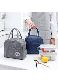 Túi Giữ Nhiệt Đựng Hộp Cơm 2 Ngăn – Có Khoá Kéo 3 Lớp Giữ Nhiệt Cao Cấp Kiểu Xuất Nhật Sang Trọng Tiện Lợi - Chống Thấm Nước Hàng Loại 1 Chính Hãng MINIIN