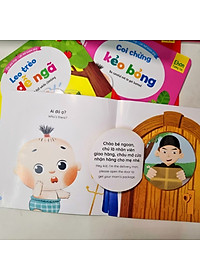 Bộ Ehon tương tác - Lật mở khám phá - Kỹ năng an toàn cho bé - Bộ gồm 10 cuốn