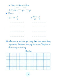 Sách Vở Bài Tập Môn Toán Học Kì 1 (Lớp 5)