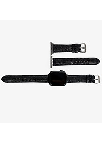 Dây đồng hồ dành cho AW da đà điểu D109 - Da thật khâu tay thủ công cao cấp