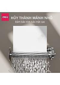 Máy Hủy Tài Liệu 15L Cao Cấp Deli - Máy Huỷ Giấy 15 Lít Phù Hợp Cho Bảo Mật Giấy Tờ Trong Doanh Nghiệp, Văn Phòng, Nhà Trường - Hàng Chính Hãng - ET023