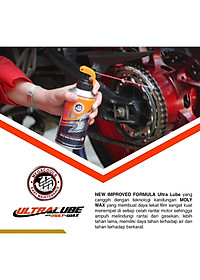 Megacools Ultra Lube MOLY WAX 300ml - Xịt bảo dưỡng sên siêu cao cấp, chống vắng, chống rít,chống kêu sên