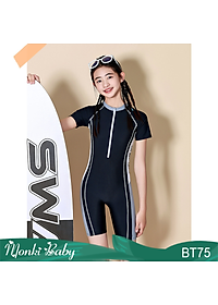 Đồ bơi áo tắm liền thân quần đùi lỡ cho bé gái tuổi teen vừa và lớn, size 25-60kg, kín đáo, gọn gàng, thời trang, thun bơi lạnh đẹp, co giãn tốt | BT75