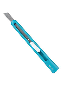 Dao rọc giấy mini nhỏ 80mm Deli - 4 màu Xanh dương/ Cam/ Trắng/ Vàng - 2025