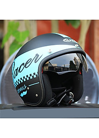 Nón bảo hiểm 3/4 giấu kính Sunda 388 tem