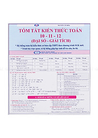 Combo Tóm Tắt Kiến Thức Chương Trình THPT (5 Tựa)
