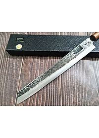 DAO BẾP PHÚC SEN -  DAO BẾP SASHIMI MẶT HOA VĂN MÃ Sk1 N4