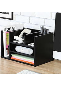 Kệ sách gỗ kệ sách mini trang trí bàn làm việc SMLIFE Atonio