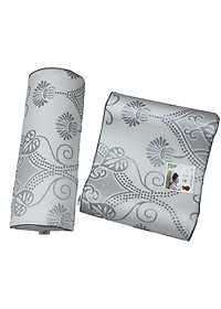 COMBO gối kê chống thoái hóa đốt sống cổ và gối kê lưng chống thoát vị đĩa đệm CHÍNH HÃNG - BẢO HÀNH 12 tháng ( THUN HOA CÚC )