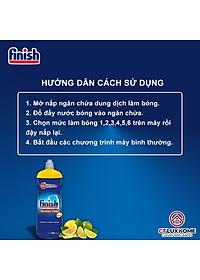 Nước làm bóng Finish 800ml hương chanh dành cho máy rửa bát 