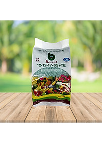 Phân bón Better xanh 12-12-17-6S (1kg/gói) | Chống rụng hoa và trái non | Chuyên dùng cho mọi loại cây