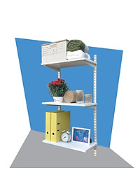 Bộ 4 Thanh Ray Tường Lỗ Đôi SMLIFE Railshelf H60 - Phụ Kiện Thành Phần Để Lắp Hệ Kệ Ray Tường Railshelf 