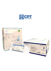 Chỉ phẫu thuật không tiêu CPT Caresilk Silk số 0 - S35A26