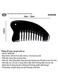 Cạo gió sừng đen (MH824) Masssage toàn thân, giúp tuần hoàn khí huyết - Chăm sóc sức khỏe
