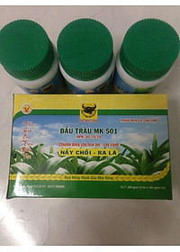 Hộp 3 lọ phân bón lá Đầu Trâu 501 nảy chồi ra lá (100g x 3 hũ)