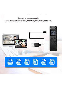 ROGTZ - Máy Ghi Âm Chuyên Nghiệp V91 Chip Xử Lý ATJ21275 Bộ nhớ 8Gb Loa ngoài Mic Thu Âm Kép Định dạng Nhiều chế độ ghi âm Ghi MP3/Wav Hỗ trợ Thẻ Nhớ Ngoài Màn hình LCD Pin 410mAh Thời gian Ghi 581 Giờ Mật Khẩu Bảo Vệ Hỗ trợ Đa Ngôn Ngữ - Hàng Chính Hãng
