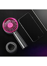 Quạt Mini Khuếch Tán Hương Liệu Cầm Tay Damas QX01 - Thiết Kế Chân Đế Quạt Để Bàn Tiên Lợi Tặng Kèm Dây Sạc - Pin Khủng 2000 mAh Với 3 Mức Độ Gió Lan Tỏa Hương Thơm  - Hàng Chính Hãng
