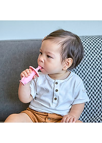 Bàn chải tập đánh răng và mát xa nướu silicon 360 cho bé Marcus & Marcus, từ 12 tháng