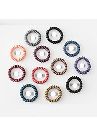Dây buộc tóc nữ hình dây điện thoại [Set 5 dây] NASI nhiều màu dễ thương phong cách hàn quốc thun cột tóc nữ co giãn tốt phụ kiện tóc giao ngẫu nhiên
