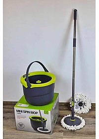 Bộ Lau Nhà Mini Thép Không Gỉ Ettom Lock&Lock ETM498 - 2 Bông Lau - Hàng Chính Hãng