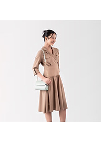 Túi Yuumy ( Thời trang nữ nắp gập dạng hộp size 21 - Túi đeo chéo da Seasand YN155 )