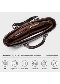 Cặp công sở Trita ( Thời trang nam phong cách đựng vừa laptop 13 inch - Cặp da TCA25 )