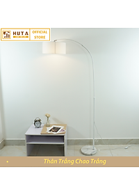 Đèn Cây Đứng HUTA KC2 Thân Cong, Trang Trí Phòng Khách Phòng Ngủ, Sofa, Góc Tường, Cao Cấp Sang Trọng, Đèn Vàng Bóng Led Tiết Kiệm Điện