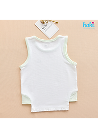 Bộ quần áo sát nách phối màu xẻ sườn vải Modal cao cấp BM012 quần áo hè cho bé; đồ bộ mặc nhà cho bé; set ba lỗ bé trai bá gái sợi sồi siêu mềm mịn HAKI (từ 4kg - 15kg)